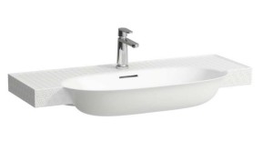 LAUFEN THE NEW CLASSIC Umywalka ścienna 100x48 cm biała z motywem dekoracyjnym, H813857R031041