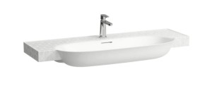 LAUFEN THE NEW CLASSIC Umywalka ścienna 120x48 cm biała z motywem dekoracyjnym, H813858R021041