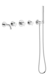 DAMIXA IRIS BS2 Podtynkowy zestaw wannowy chrom, 570740000