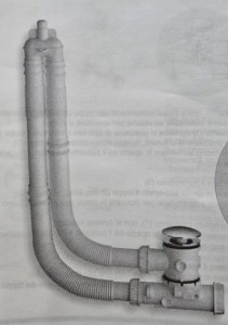 LAUFEN PALOMBA Syfon do wanny wolnostojącej bez przelewu, H2951130040001