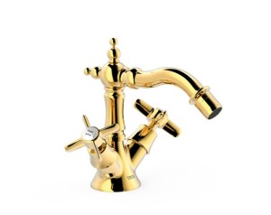 TRES CLASIC Bateria bidetowa, złoto 24-k 24212202OR