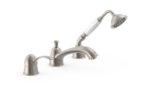 TRES CLASIC Bateria wannowa trzyotworowa, stal 24214501AC