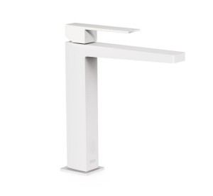 TRES SLIM EXCLUSIVE Bateria umywalkowa, biel matowa 20210303BM