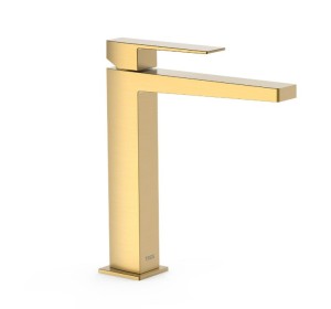 TRES SLIM EXCLUSIVE Bateria umywalkowa, złoto matowe 24-k 20210303OM