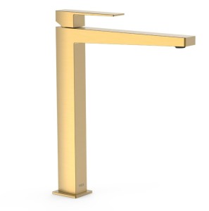 TRES SLIM EXCLUSIVE Bateria umywalkowa wysoka, złoto matowe 24-k 20210305OM