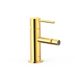 TRES STUDY EXCLUSIVE Bateria bidetowa z dźwignią, bez korka złoto 24-k 26212001OR