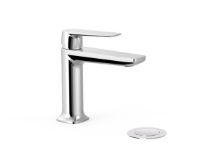 TRES LOFT Bateria umywalkowa z korkiem automatycznym, chrom 22210401DA