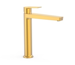 TRES PROJECT Bateria umywalkowa, złoto matowe 24k 22120401OM