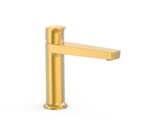 TRES PROJECT Bateria umywalkowa, złoto matowe 24k 22110402OM