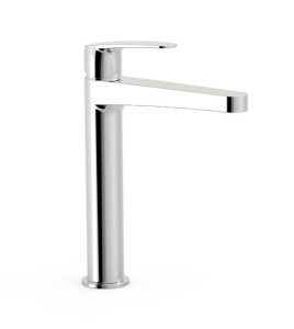 TRES FLAT Bateria umywalkowa ekologiczna wysoka, chrom 22020401
