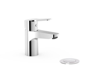 TRES BASE Bateria umywalkowa ekologiczna, z zaworem spustowym click-clack, chrom 21510410D