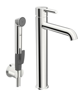ORAS OPTIMA STYLE Bateria umywalkowa wysoka z bidetką chrom, 2602FH