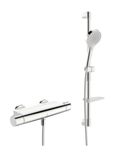 ORAS OPTIMA STYLE Bateria natryskowa termostatyczna z zestawem natryskowym chrom, 7169NU
