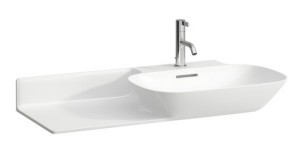 LAUFEN INO Umywalka ścienna 90x45 z otworem na baterię z blatem po lewej stronie H8133010001041