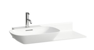 LAUFEN INO Umywalka ścienna 90x45 z otworem na baterię z blatem po prawej stronie H8133020001041