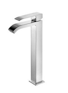 TRES CUADRO Bateria umywalkowa z wylewką kaskadową, wysokość: 318 mm, chrom 00681001