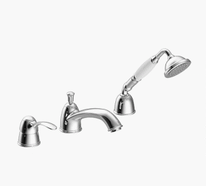 TRES CLASIC Bateria wannowa trzyotworowa, chrom 24214501