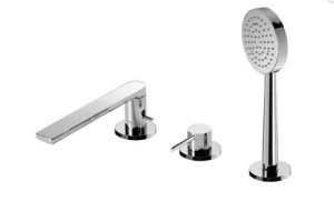 TRES LEX-ALP Bateria wannowa trzyotworowa, chrom 20316101