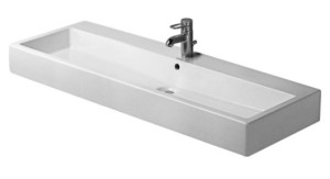 DURAVIT VERO Umywalka wisząca lub meblowa 120x47 cm biała, 0454120000