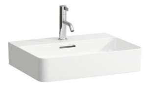 LAUFEN VAL Umywalka ścienna 55x42 z otworem na baterię, szlifowany spód umywalki H8162820001041