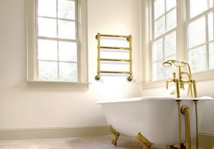 IRSAP MINUETTE Grzejnik złoty, miedź szczotkowana, satyna 414x540 mm, MGU054BXXIR01NNN