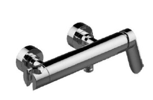 GRAFF PHASE Bateria natryskowa ścienna chrom,  EX-6671-LM45W-PC