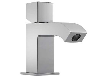 TRES CUADRO Bateria umywalkowa z korkiem automatycznym, chrom 107103DA