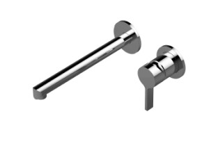 GRAFF TERRA Bateria umywalkowa ścienna wylewka 23,5 cm chrom,  E-6736-LM46W-PC-T