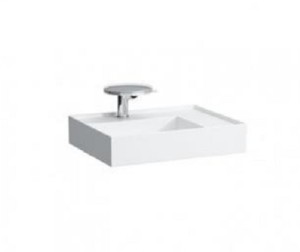 LAUFEN KARTELL BY LAUFEN Umywalka ścienna z blatem po prawej stronie 60x46 z otworem na baterię, H8103340001111