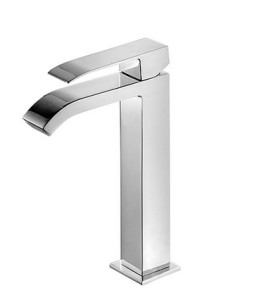 TRES CUADRO Bateria umywalkowa z wylewką kaskadową, wysokość 241 mm, chrom 00661001