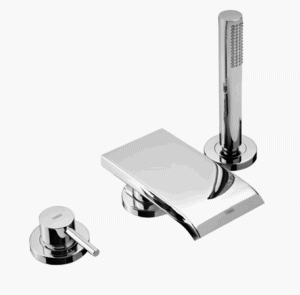 TRES MAX Bateria wannowa trzyotworowa, chrom 162161