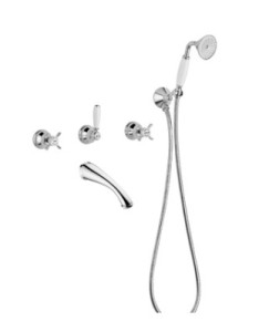 BUGNATESE PRINCETON Zestaw wannowy, chrom 818CR