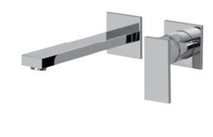 GRAFF SOLAR Bateria ścienna umywalkowa z wylewką 23,4 cm chrom, E-3736-LM31W-PC