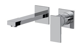 GRAFF SOLAR Bateria ścienna umywalkowa z wylewką 19 cm chrom, E-3735-LM31W-PC