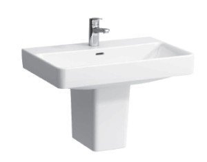 LAUFEN PRO S Umywalka ścienna 70x46,5 cm z otworem na baterię, H8109670001041