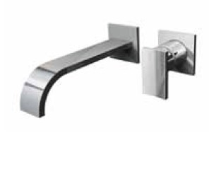 GRAFF SADE Bateria ścienna umywalkowa z wylewką 23,5 cm - element zewnętrzny chrom, E-1836-LM36W-PC