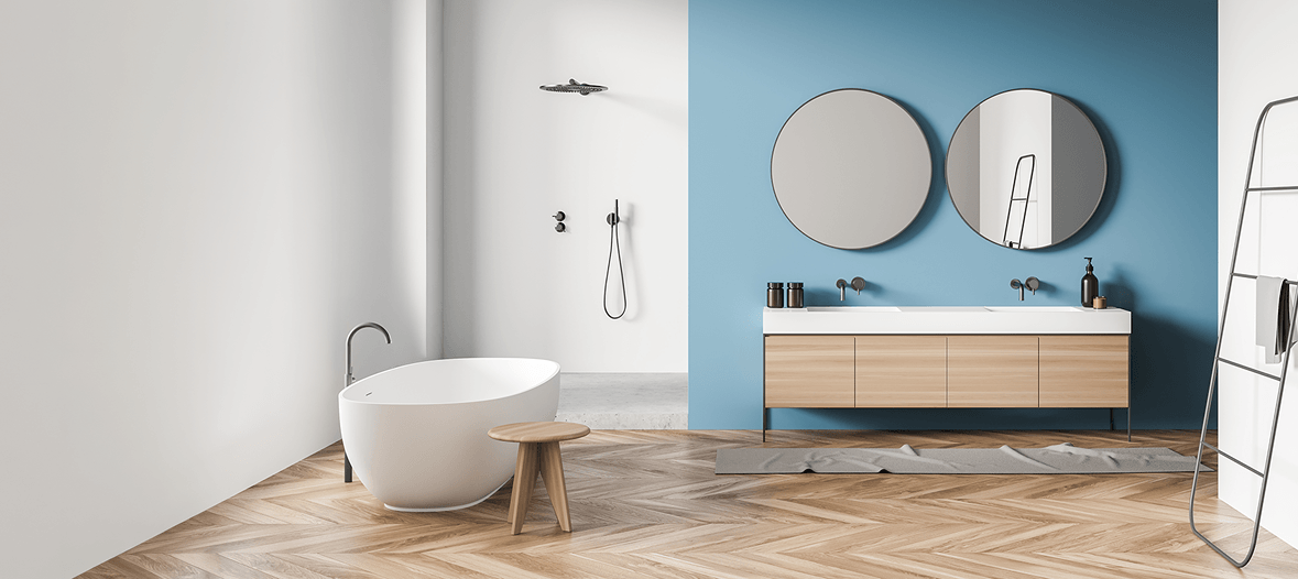 Jasna łazienka - prostokąt